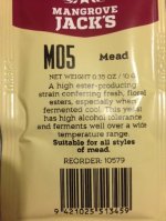 Mangrove Jacks Yeast - M05 - Mead Yeast - 10 g