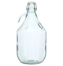 1 Gallon Glass Demijohn with Swing Top (One handle)